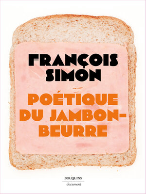 cover image of Poétique du jambon-beurre